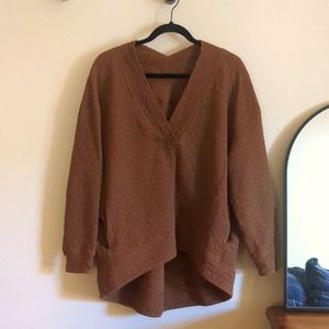 Lululemon oversized V-neck slouchy top/sweatshirt